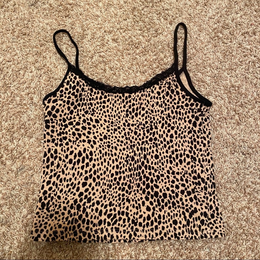 Brandy Melville leopard tank top